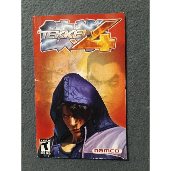 Tekken 4 Manual PlayStation 2 PS2 Official Original Game Booklet
