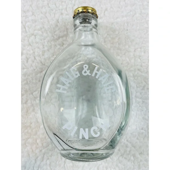 (VTG) HAIG & HAIG • Pinch Antique Scottish Whiskey Bottle w/ Original Cap