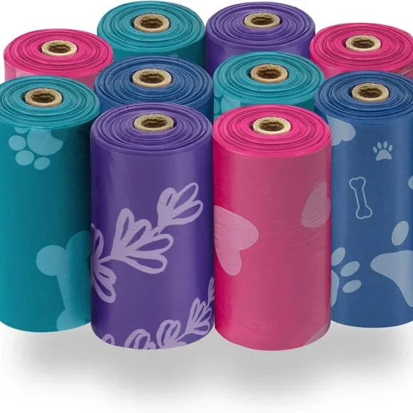 Best Pet Supplies Dog Poop Bags for Waste (150 Bags)