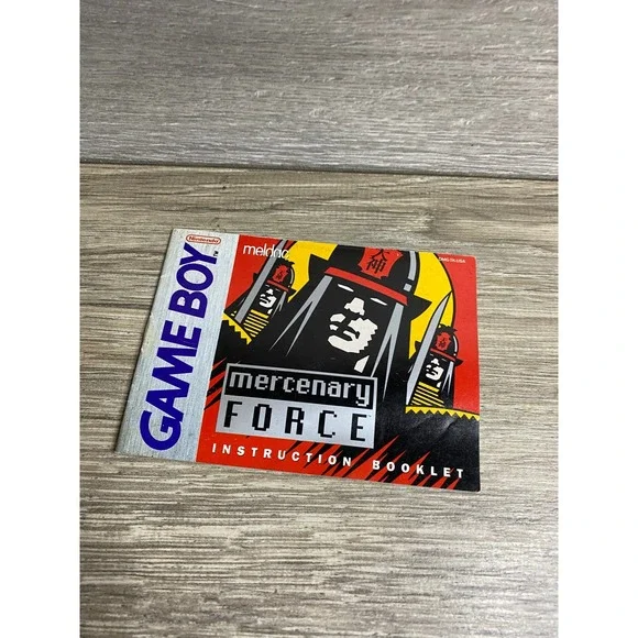 Mercenary Force Nintendo Game Boy Instruction Booklet Manual DMG-TK-USA Meldac