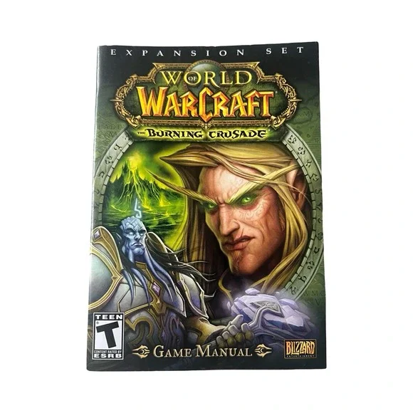 World of Warcraft The‎ Burning Crusade MANUAL ONLY Blizzard PC Expansion 2006