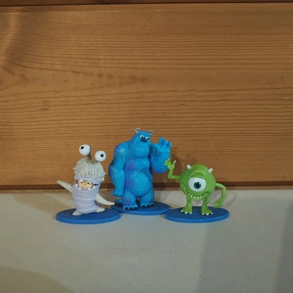 Disney Pixar Monsters Inc Sully‎ Mike Boo Mattel PVC Cake Topper 3