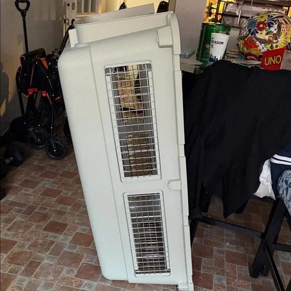 Durable Gray Dog Travel Carrier