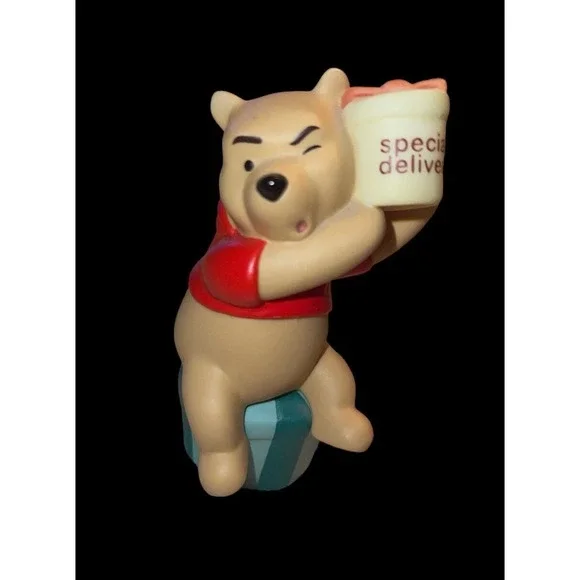 Pooh Newborn Is For A Happy Start Figurine Pooh and Friends Cake Topper