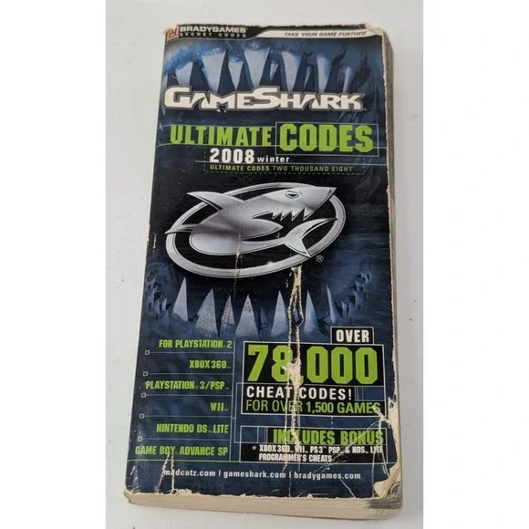 COFFEE STAINS GameShark Ultimate Codes 2008 Winter Code Book