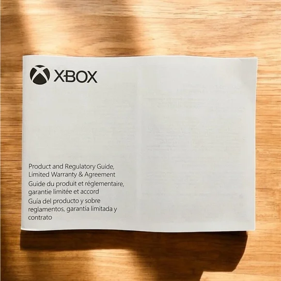 Xbox Series X Regulatory Guide Small Booklet Manual Only