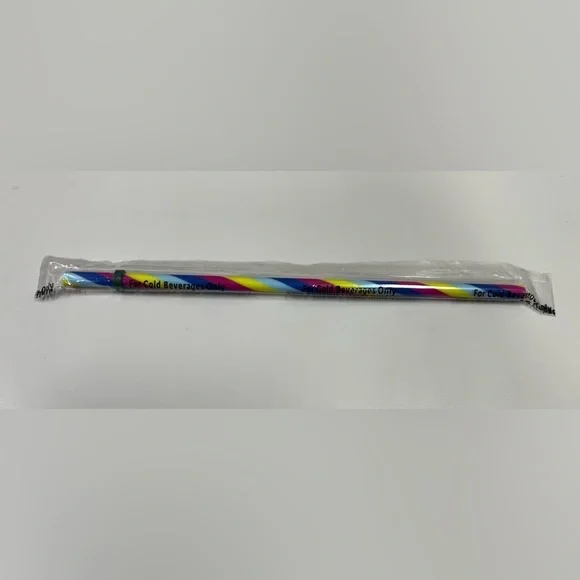 NWT Limited Edition - Starbucks Rainbow Reusable Straw For Cold Beverages