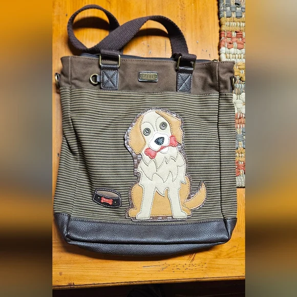 Chala Golden Retriver Puppy Dog Tote
