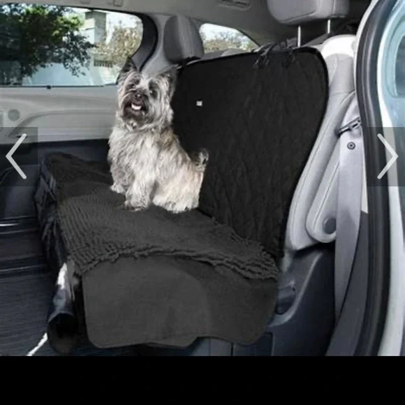 Black 3 in 1 Dog back Car Seat Cover hammock dog gone smart