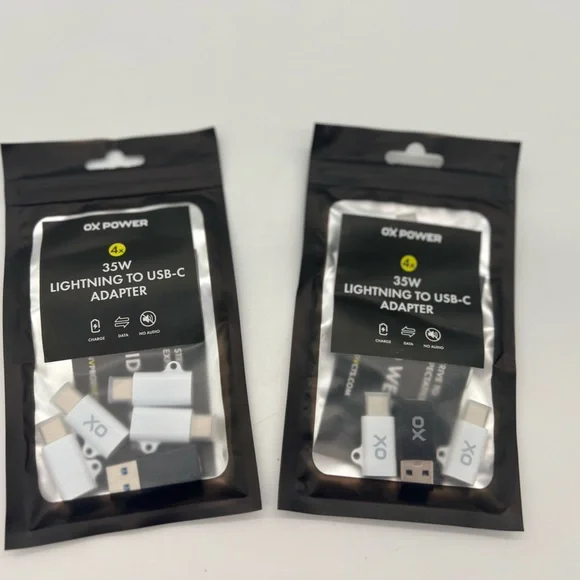 Ox power 2x 35w light to usb-c adapter 2pks