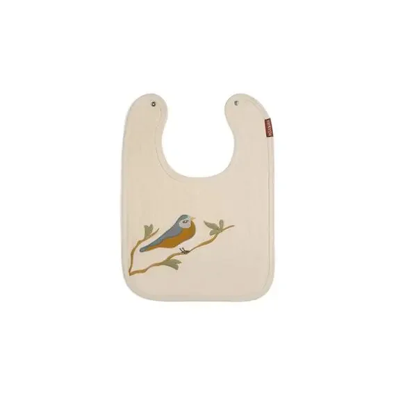 Milkbarn Applique Linen Bib - Giraffe
