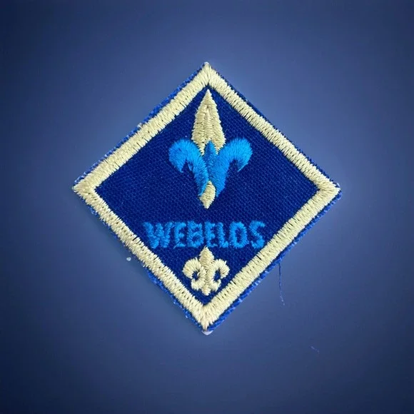 Cub Scout Webelos Rank Award‎ gauze plastic back used BSA Position Patch
