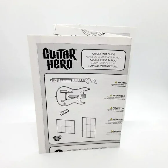 Guitar Hero World Tour Instruction Manual/Quick-Start Guide For Nintendo Wii EUC