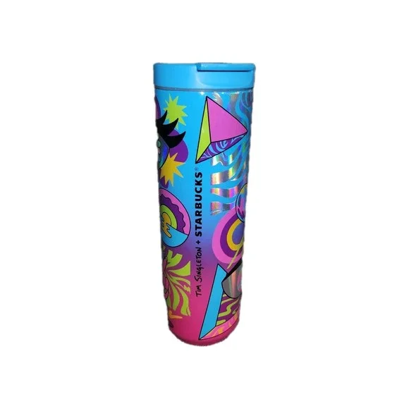 Starbucks Pride 2023 Tim Singleton Vacuum Insulated Tumbler 16 oz Travel Cup