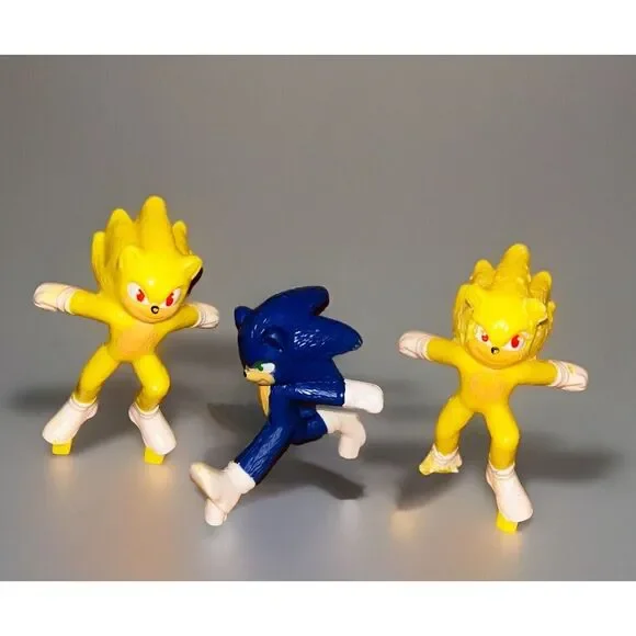 Lot‎ 3 Sega Sonic the Hedgehog Cake Topper 3
