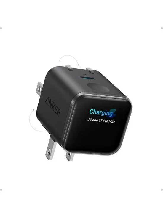 Anker Smart Display Charger 45w Fast Charging Smart Recognition Foldable Plug