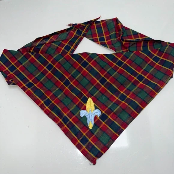 Cub/Boy Scout Webelos Bandana with Fleur-de-Lis Embroidery