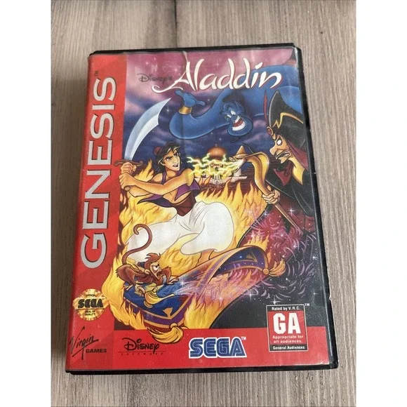 Disney's Aladdin (Sega Genesis, 1993) No Manual Tested