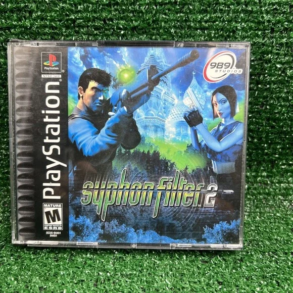 Syphon Filter 2 PS1 Sony PlayStation 1 Black Label Greatest Hits No Manual