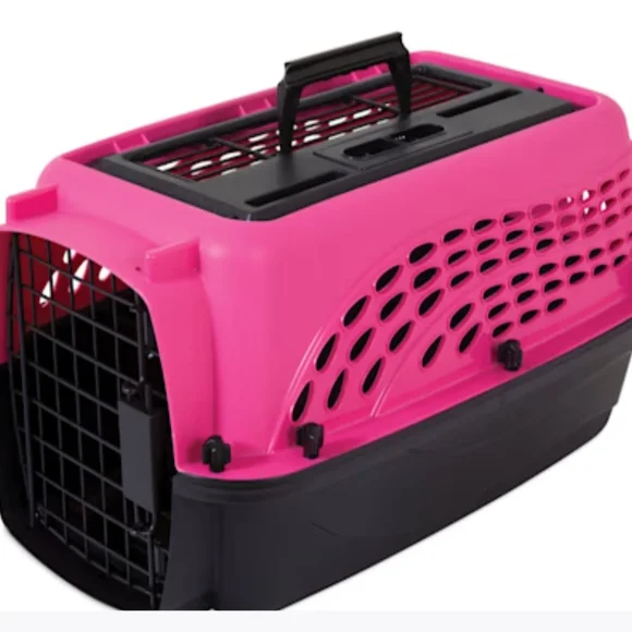 Pink and Black Pet Carrier