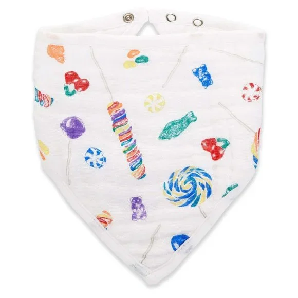 Aden + Anais Dylans Candy Bar Bandana Bib Cotton Muslin 8.5 in x 16 in