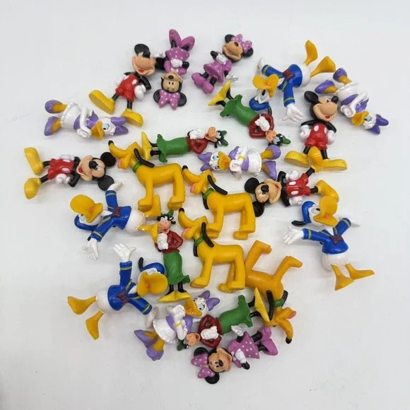 Disney Mickey Mouse Minnie Donald Daisy Pluto Pvc Cake‎ Toppers Figured Plastic