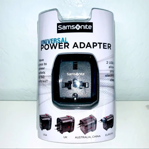 Samsonite Luggage Universal Black Power Adapter
