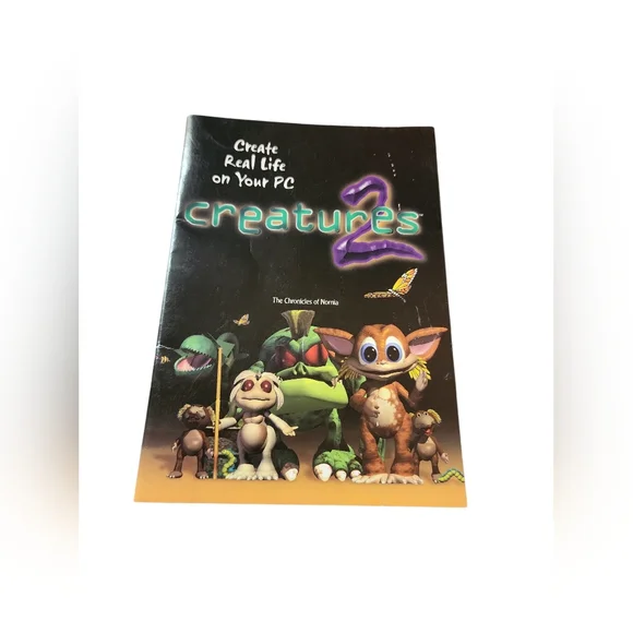 Vintage 1998 Creatures 2 MANUAL ONLY Booklet Mac/PC Game CyberLife