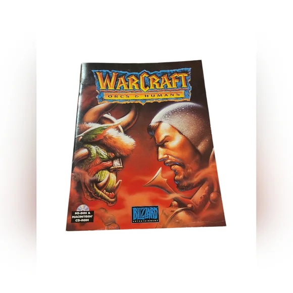 Warcraft Orcs & Humans PC Game Manual Book ONLY 1996 MS-DOS Macintosh Blizzard