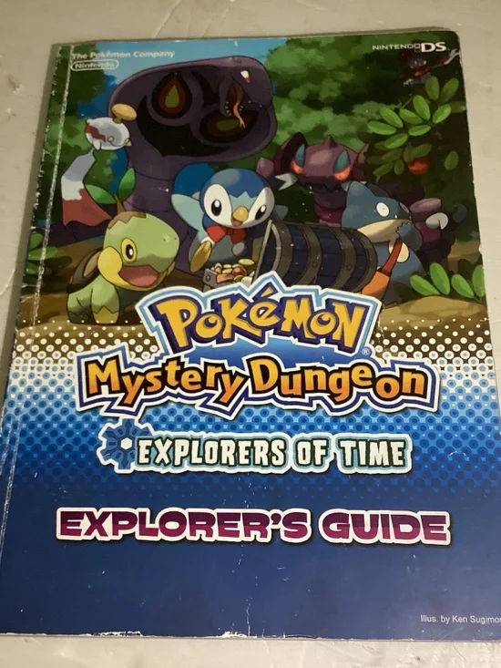 Pokemon Mystery Dungeon Explorers of Time Explorers Guide Poor condition & Spots