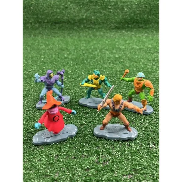Masters of the Universe 5x Cake Toppers Mini Figures He-Man Skeletor‎