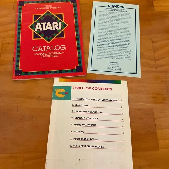 Video Game Catalog Atari