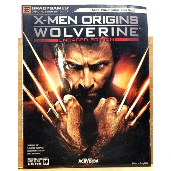 X-Men Origins Wolverine Uncaged Edition Bradygames Strategy Guide
