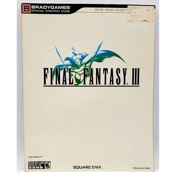 Final Fantasy III DS Official Brady Games Rare Strategy Guide Book‎