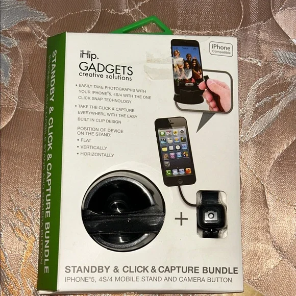 h.i.p. Black Mobile Stand & Capture Kit for iPhone
