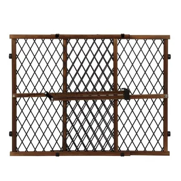 Position & Lock Baby Gate, Pressure-Mounted, Farmhouse Collection