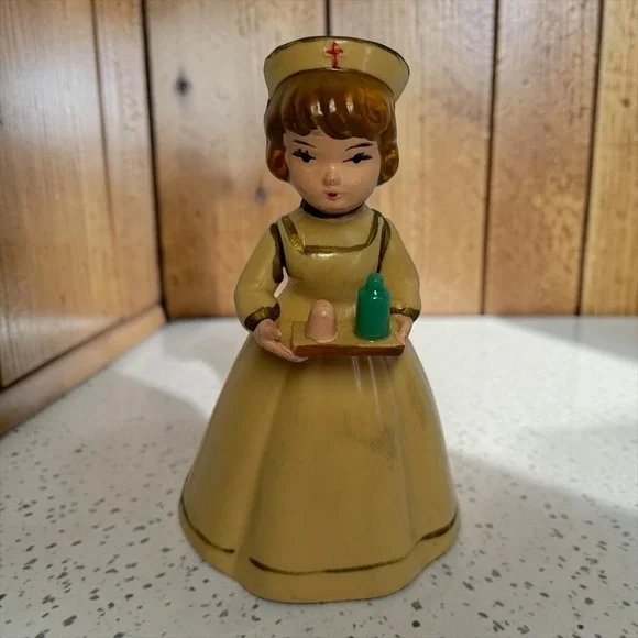Wilton Nurse Figurine Cake Topper Vintage W 782 Hong Kong Plastic