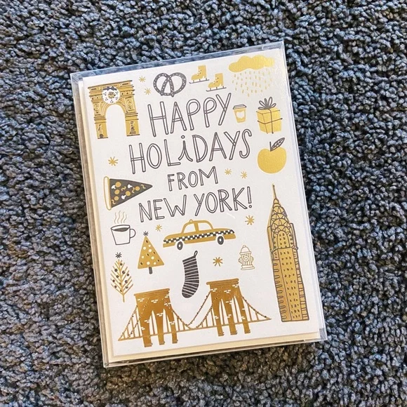 Paper Source “Happy Holidays from New York” card set
