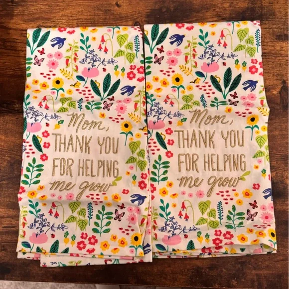 NEW Paper Source Mom, thank you for helping me grow Tea Towels