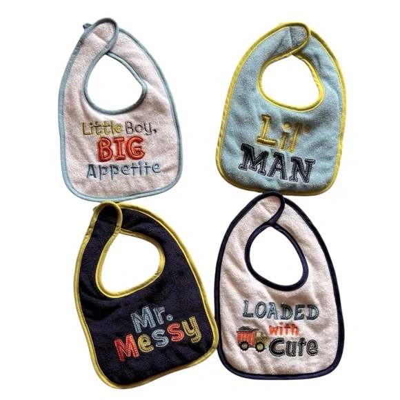Baby boy bibs bundle