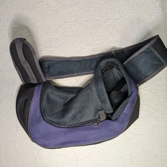 Pet Sling Carrier Purple/Grey/Black Size L NWOT‎