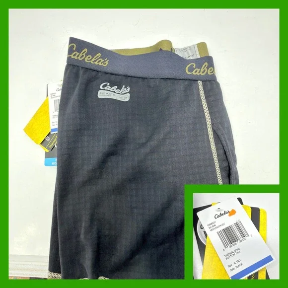 Cabela's E.C.W.C.S. Thermal Zone Baselayer Pants Mens XL Tall Polartec Power Dry