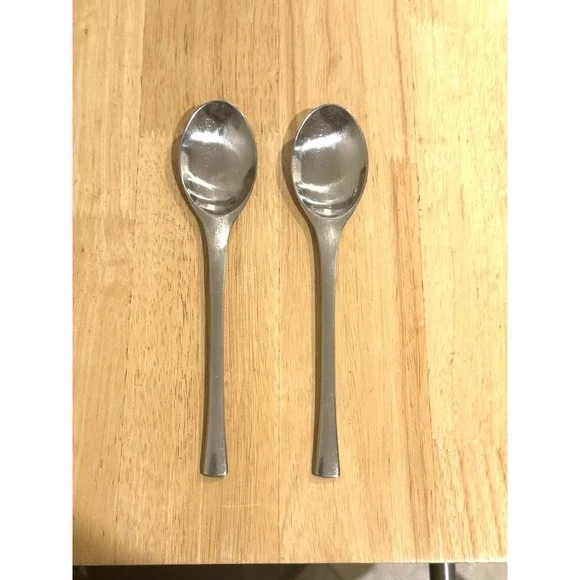 Dansk ODIN Germany Place Oval Soup Spoon (Set of 2) Satin Stainless 7 7/8