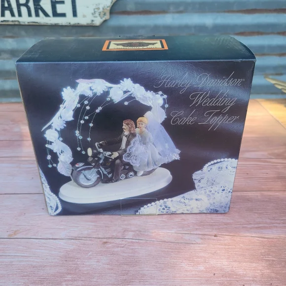 Harley Davidson Wedding Cake Topper
