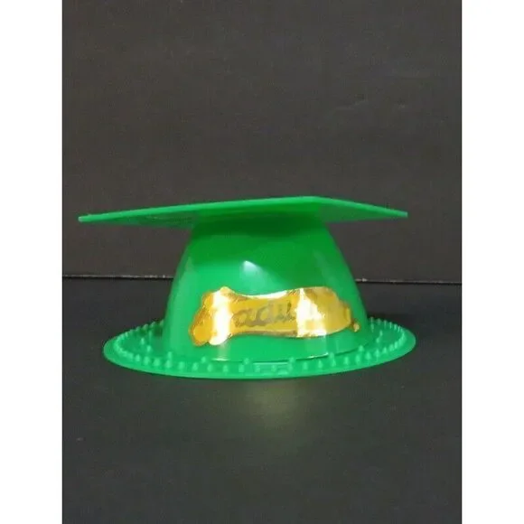 Graduation Cap Hat Cap Topper Tassel Cake Decoration Green HS College Lot of 11