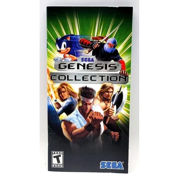 Sega Genesis Collection PlayStation Portable PSP GAME MANUAL ONLY *NO GAME*‎