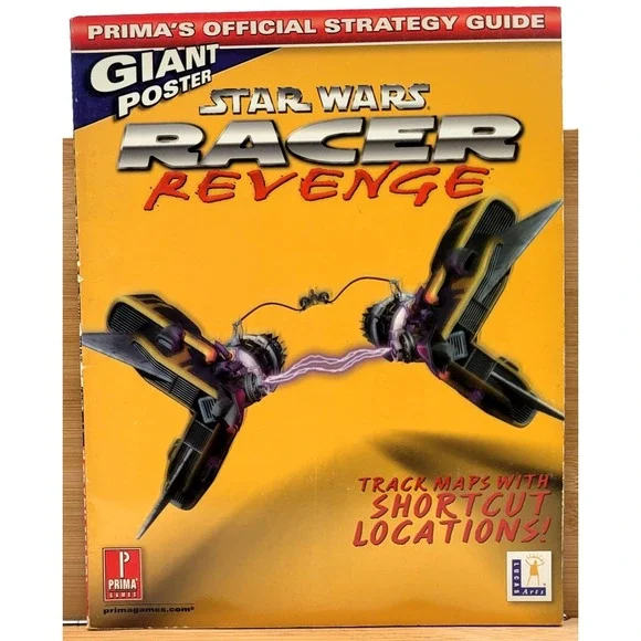 Star Wars Racer Revenge Prima‎ Official Strategy Guide Sony PS2 WITH POSTER