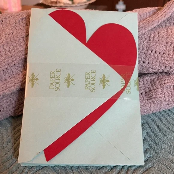Paper Source Red Heart Greeting Card