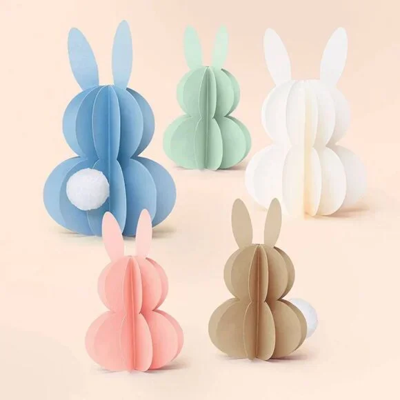 NWT Paper Source Easter Bunny Decor Kit