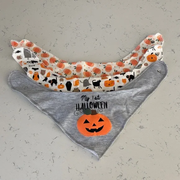 Halloween Baby Bibs- Set of 3